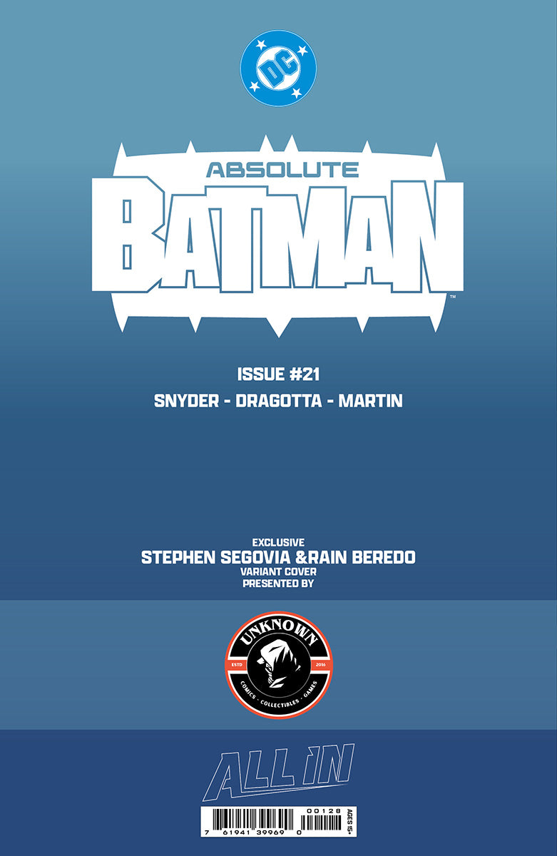 ABSOLUTE BATMAN #21 STEPHEN SEGOVIA EXCLUSIVE VIRGIN VAR (06/17/2026)