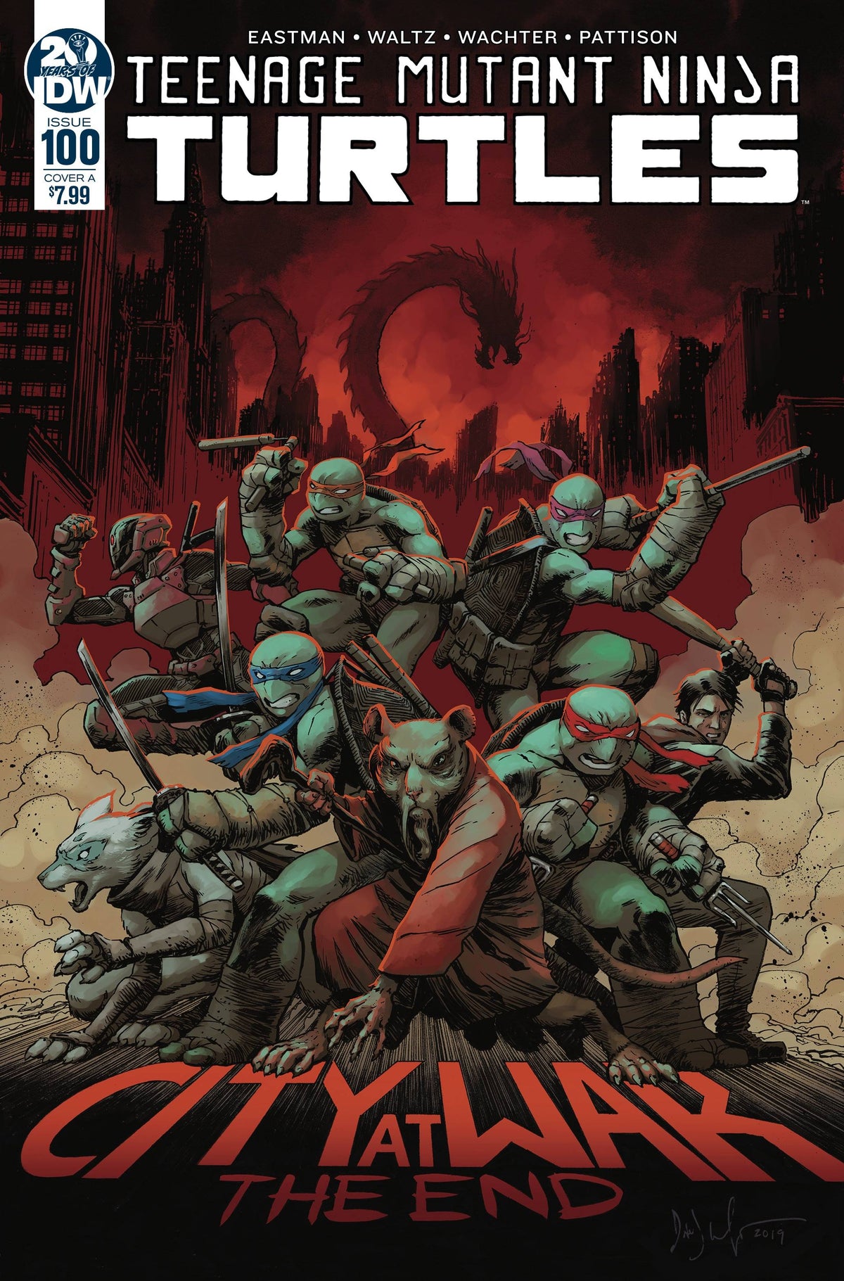 TMNT ONGOING #100 CVR A WACHTER (NOTE PRICE) (12/11/2019)