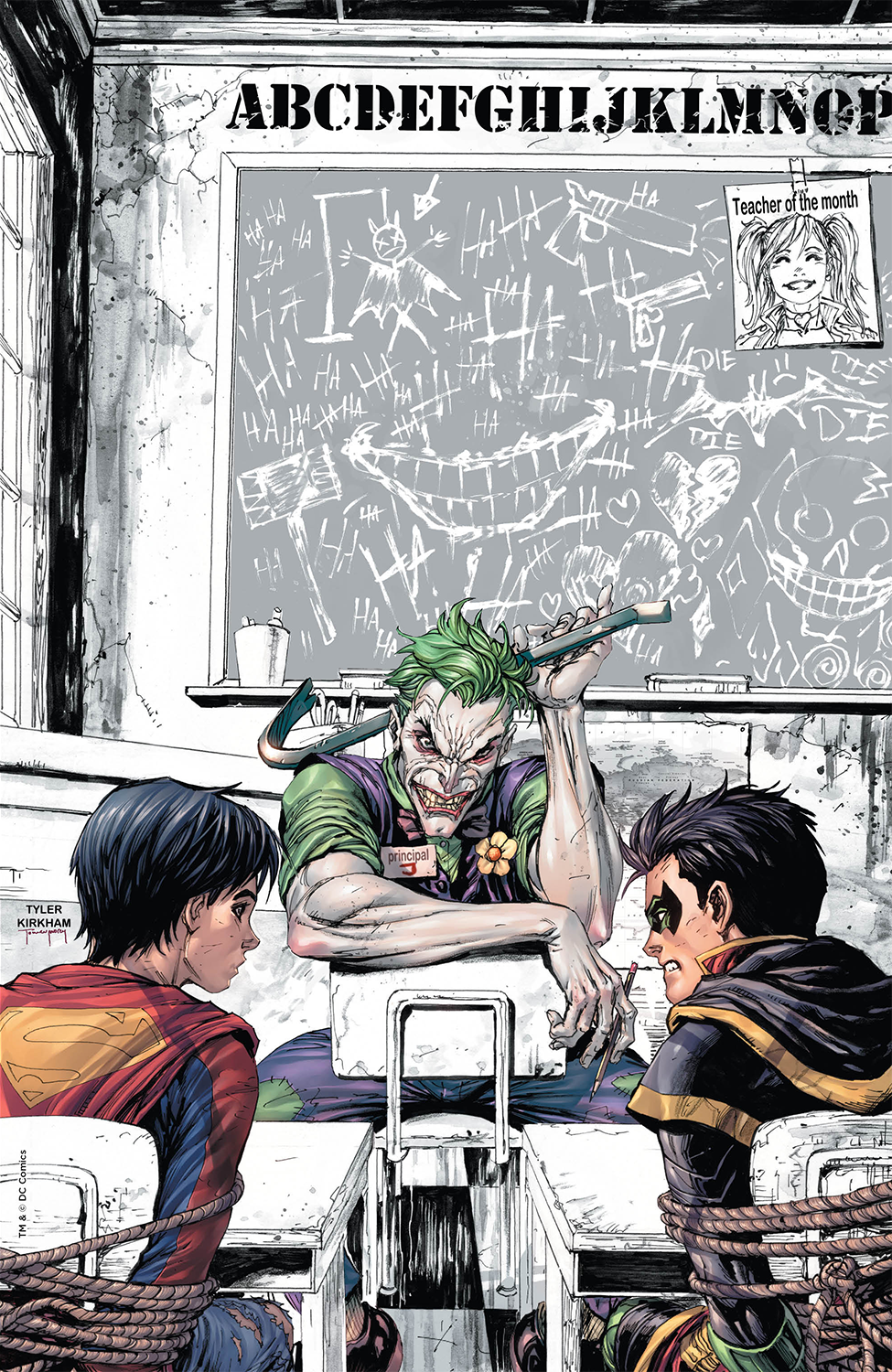 SUPER SONS #1 DETENTION UNKNOWN COMICS TYLER KIRKHAM CON EXCLUSIVE JOKER ONLY