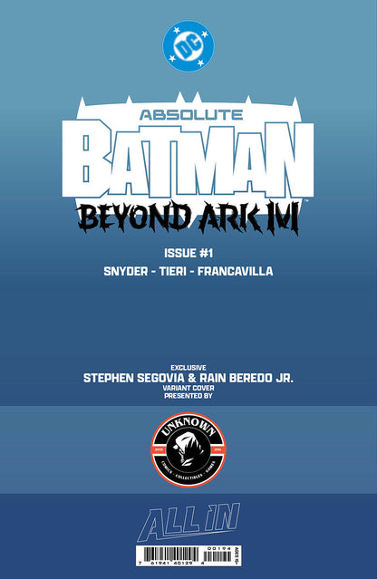 ABSOLUTE BATMAN BEYOND ARK M #1 STEPHEN SEGOVIA EXCLUSIVE VIRGIN VAR (12/16/2026)
