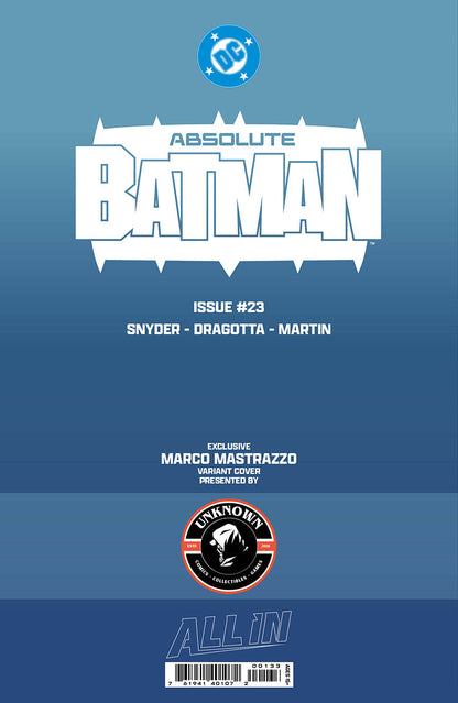 [BLACK & WHITE] ABSOLUTE BATMAN #23 MARCO MASTRAZZO NYCC EXCLUSIVE VAR (10/28/2026)