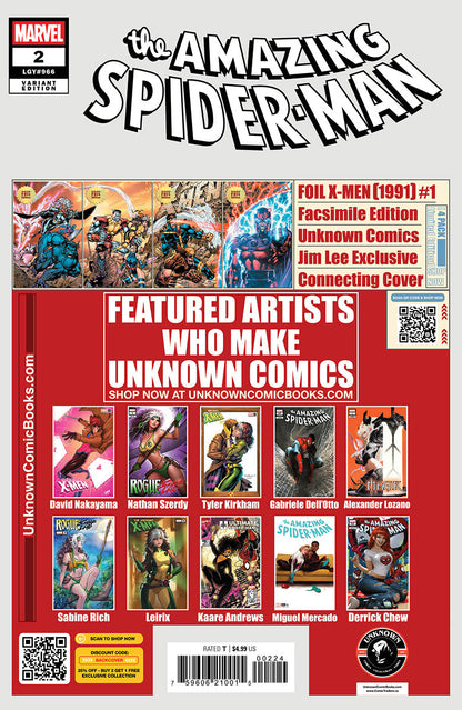 Amazing Spider-Man #2 Unknown Comics David Nakayama Exclusive Var (04/23/2025)