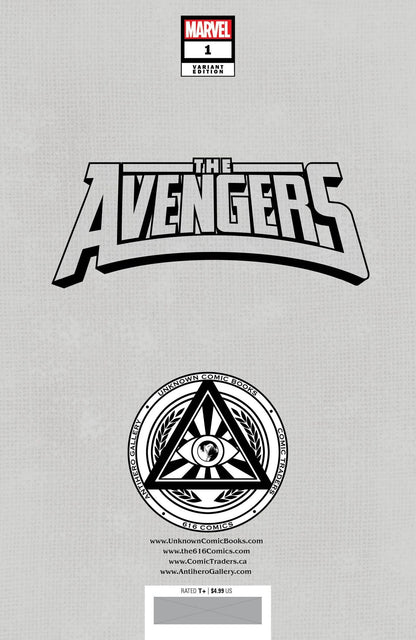 [Signed by Nathan Szerdy] AVENGERS #1 UNKNOWN COMICS NATHAN SZERDY EXCLUSIVE VAR [IN STOCK]
