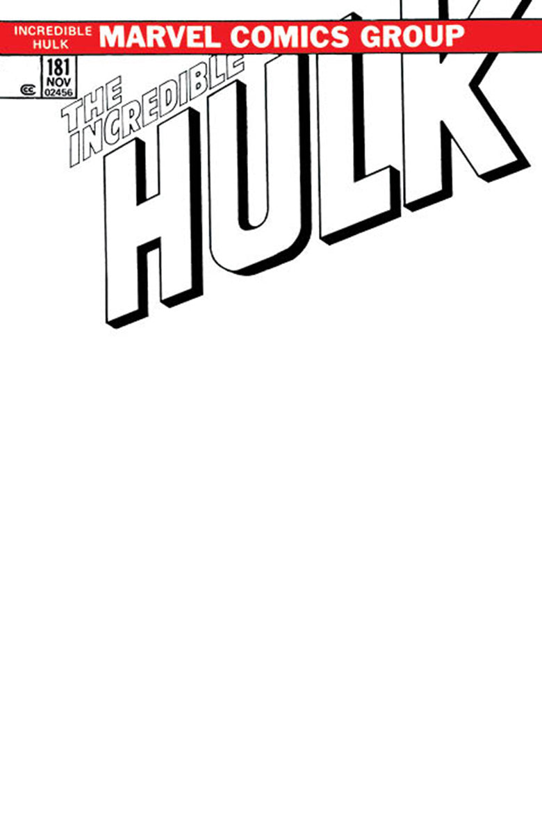 Incredible Hulk #181 Facsimile Edition [New Printing] Unknown Comics Exclusive Blank Var (09/27/2023)