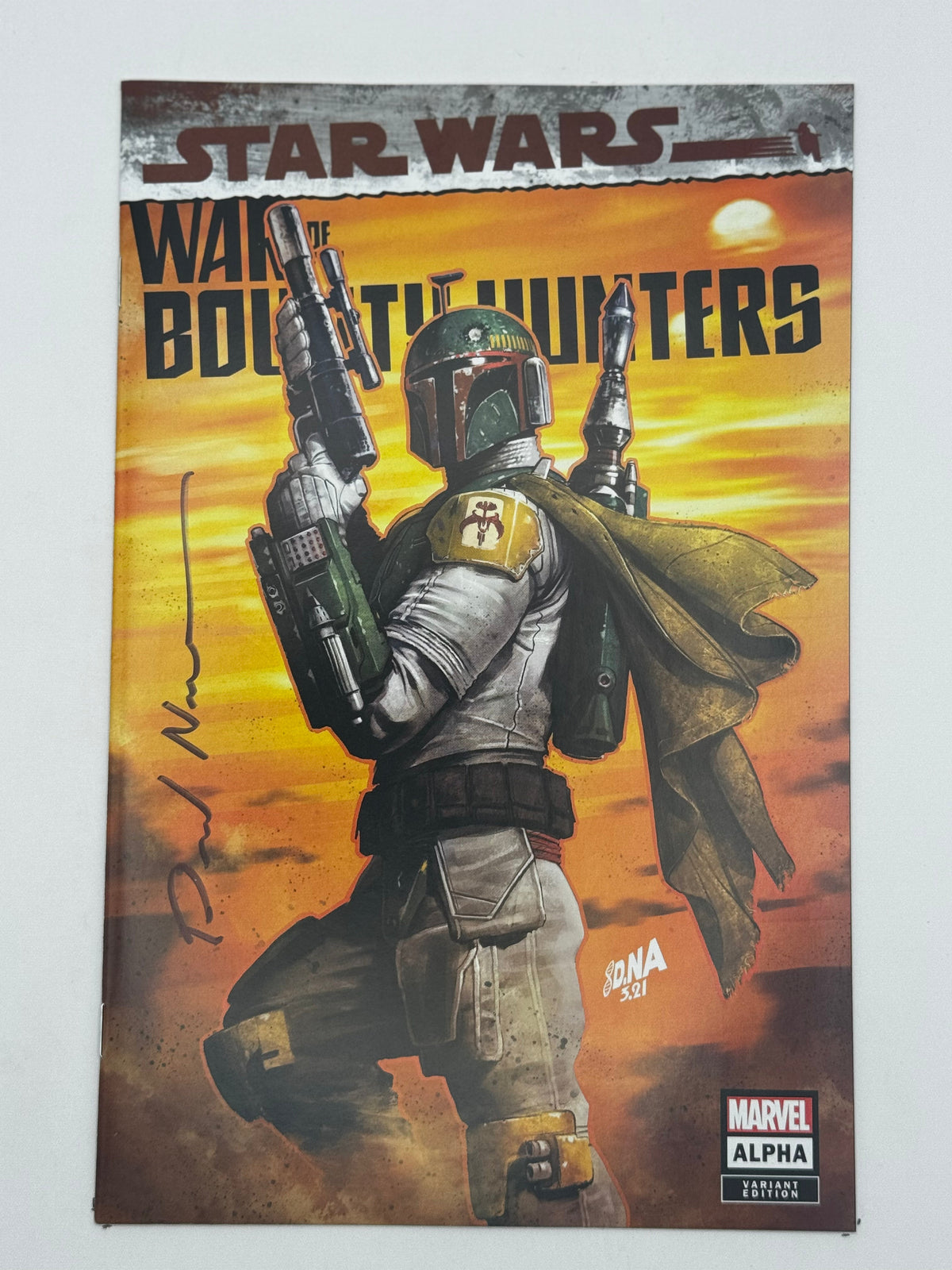 [Signed by David Nakayama] STAR WARS WAR BOUNTY HUNTERS ALPHA #1 UNKNOWN COMICS DAVID NAKAYAMA EXCLUSIVE VAR (11/30/2022)