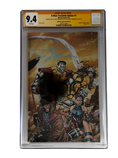 [TRIPLE SIGNED CGC YELLOW LABEL 4 PACK FOIL] X-Men 1991 #1 Facsimile Jim Lee | Claremont |  Williams Cover Var [Set #1]
