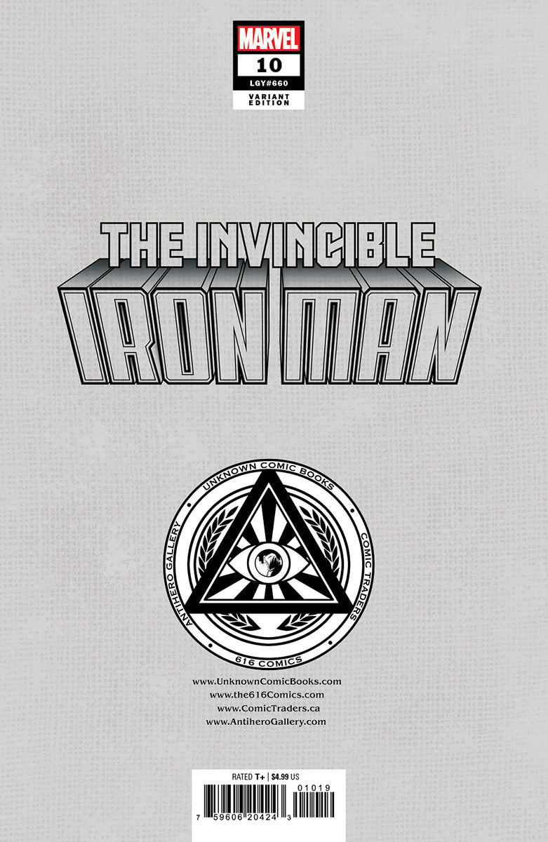 [Signed by Nathan Szerdy] INVINCIBLE IRON MAN #10 [FALL] UNKNOWN COMICS NATHAN SZERDY EXCLUSIVE VIRGIN VAR [IN STOCK]