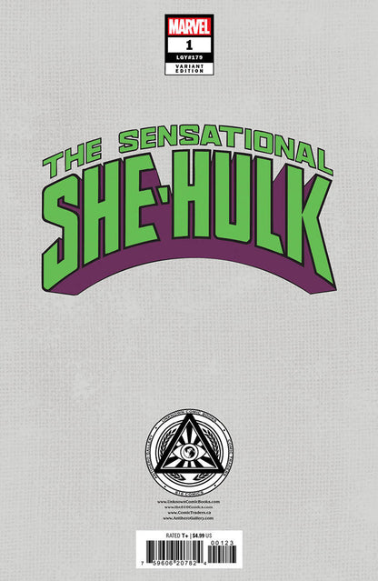 [Signed by Kaare Andrews] SENSATIONAL SHE-HULK #1 UNKNOWN COMICS KAARE ANDREWS EXCLUSIVE VIRGIN VAR [IN STOCK]
