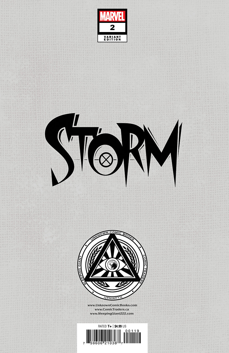 [Signed by Nathan Szerdy] STORM #2 UNKNOWN COMICS NATHAN SZERDY EXCLUSIVE VIRGIN VAR [IN STOCK]