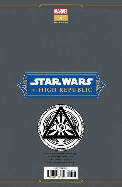 Star Wars: The High Republic #4 Unknown Comics Tyler Kirkham Exclusive Var (01/11/2023)