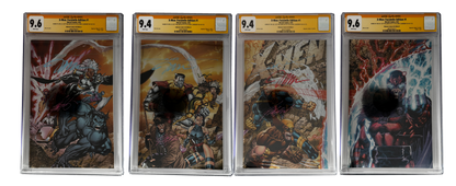 [TRIPLE SIGNED CGC YELLOW LABEL 4 PACK FOIL] X-Men 1991 #1 Facsimile Jim Lee | Claremont |  Williams Cover Var [Set #2]