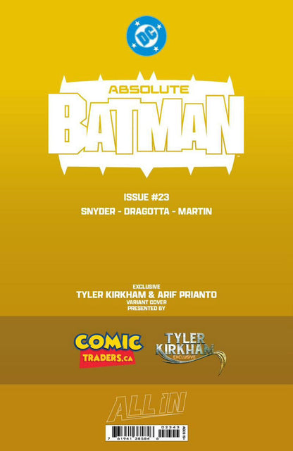 [GOLD FOIL] ABSOLUTE BATMAN #23 TYLER KIRKHAM CLAYFACE BATTLE DAMAGED NYCC EXCLUSIVE VIRGIN VAR (10/28/2026)
