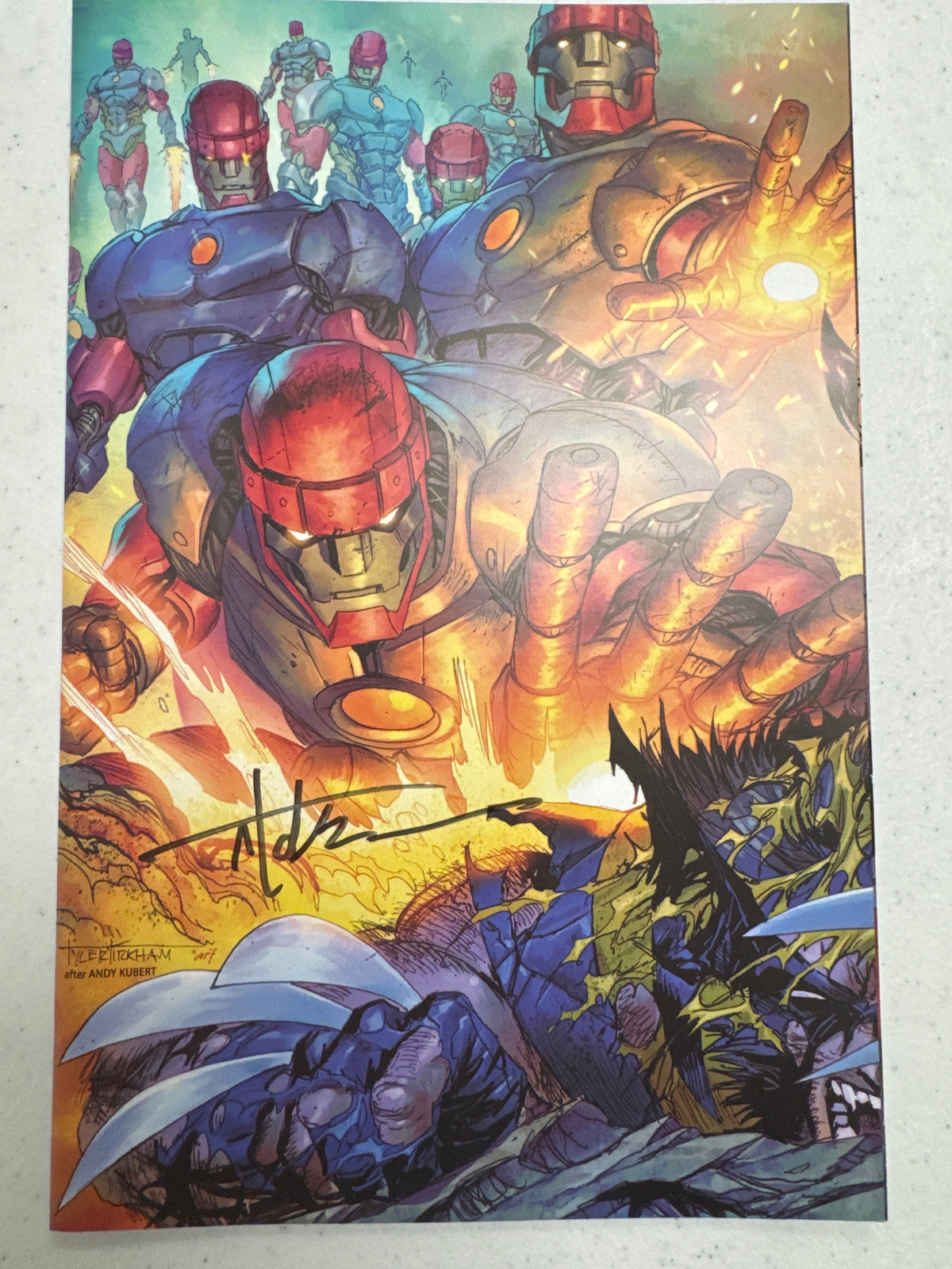 [Signed by Tyler Kirkham] WOLVERINE #41 Kirkham Unknown VIRGIN EXCL